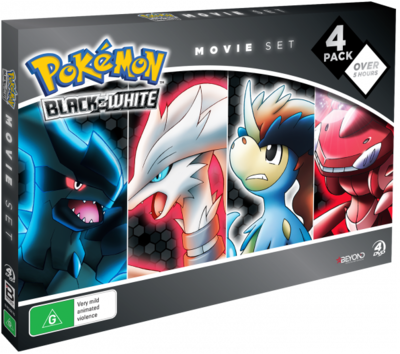 Pokemon Black and White Movie 4-Pack DVD