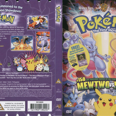 Pokémon Movie Boxset: The First Movie - Mewtwo Vs Mew - Pocketmonsters.Net