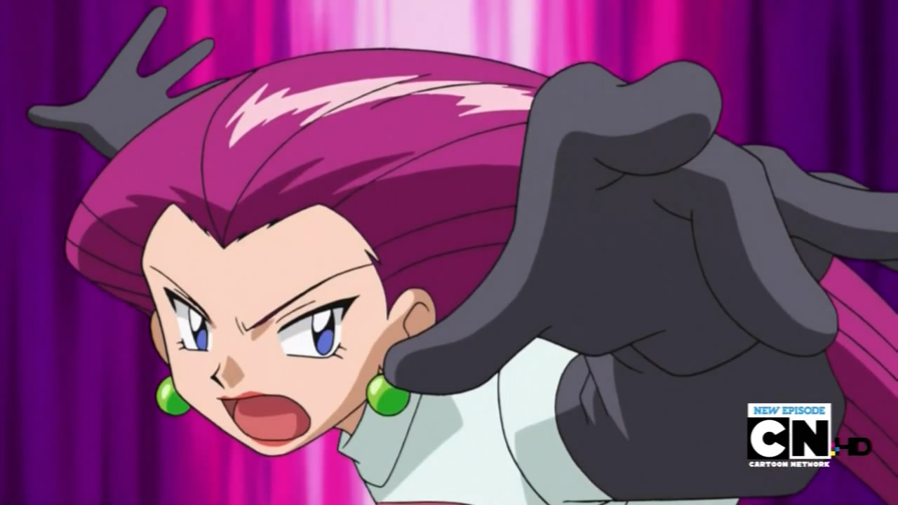 Jessie is annoyed with James and Meowth and tells them to stop and that Tea...