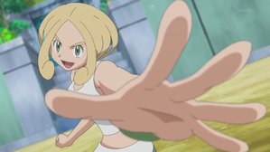 Pokemon XY Episode 5. Alexa, Clemont, and Bonnie watch Ash's first Kalos  Gym battle against Viola, the Santelune City Gym le…