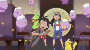 Allister Appears! Ash is Possessed?! Goh's Absol VS Spiritomb