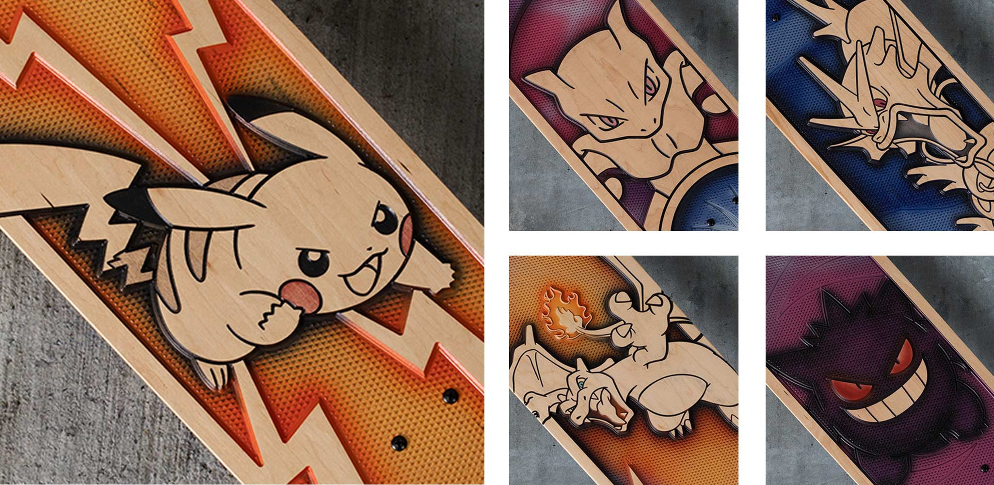 Pokémon Center × Bear Walker: Mewtwo Skateboard