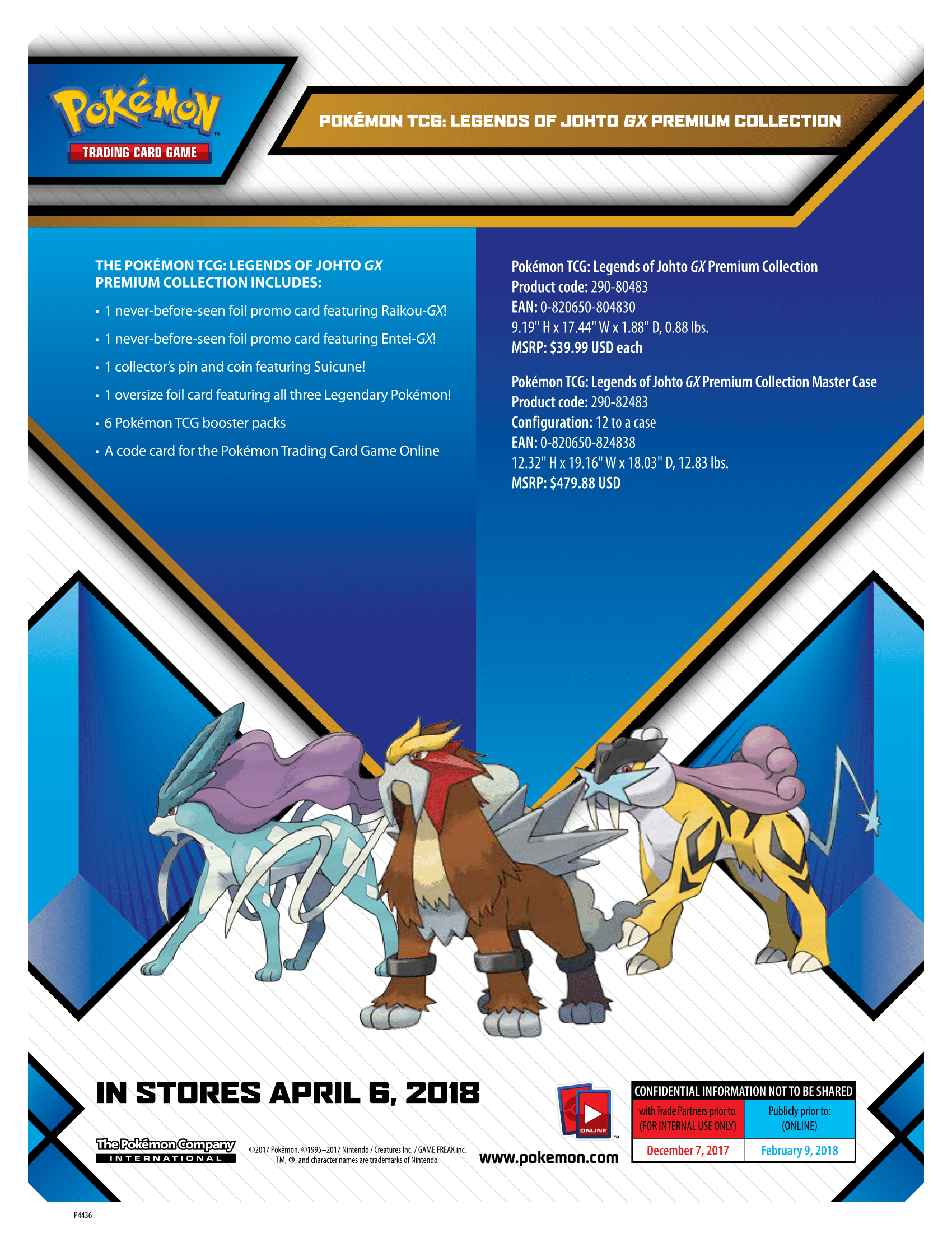 Pokemon Raikou Collector's Pin