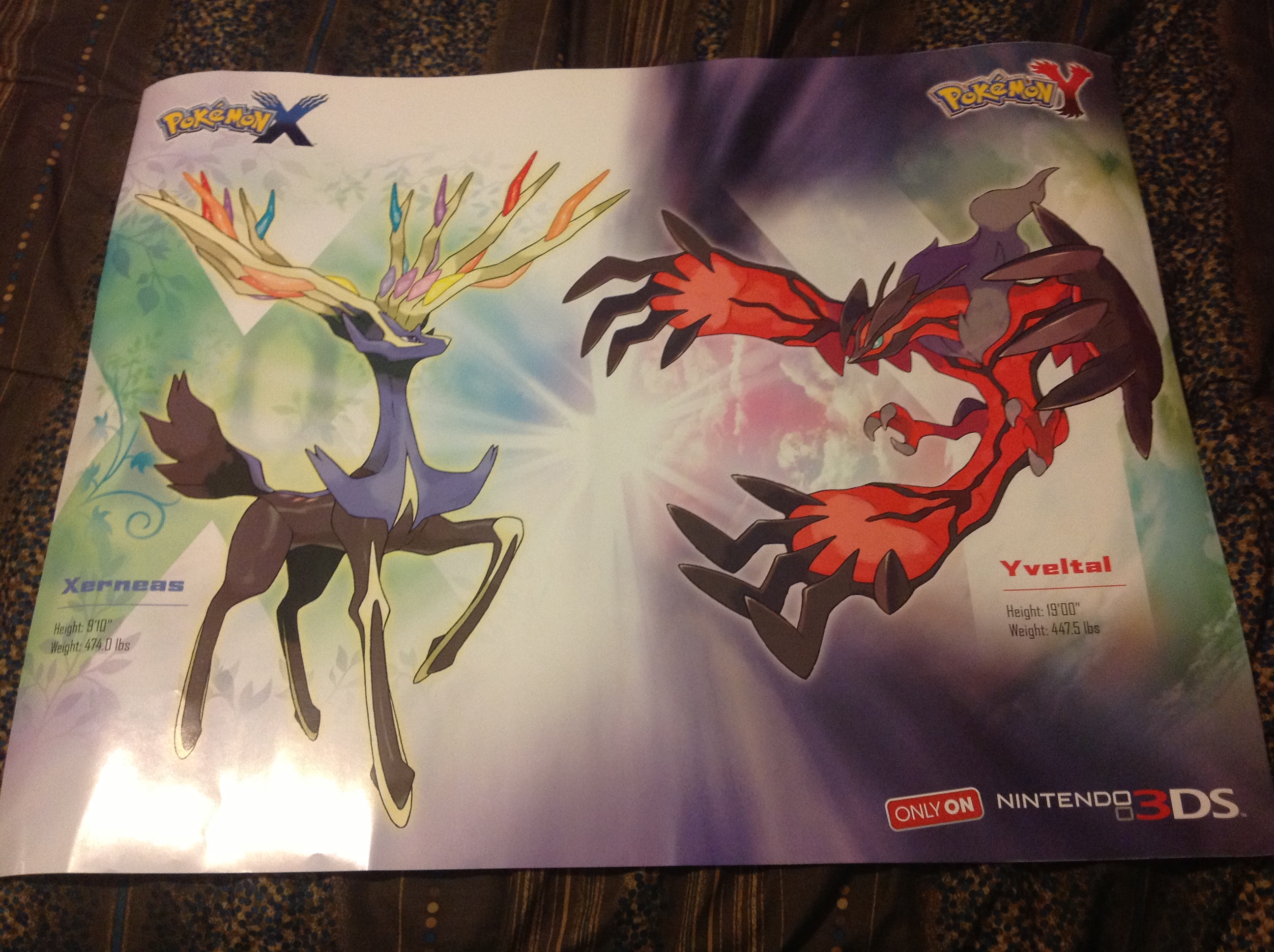 Pokemon X & Y Legendary Poster