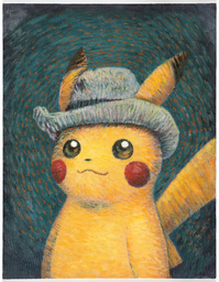 Pokemon x Van Gogh Museum Eevee Art Inspired By Van Gogh Essentials T-Shirt  - Mugteeco