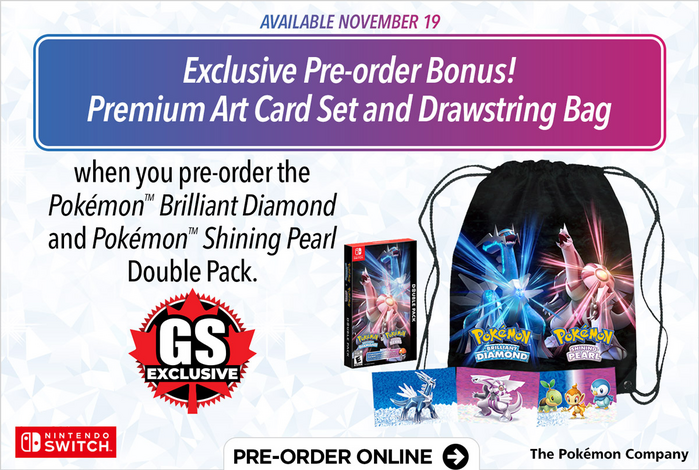 Special Leafeon V and Glaceon V Promo Pre-Order Bonus From Pokémon  Brilliant Diamond and Shining Pearl Coming, PokeGuardian