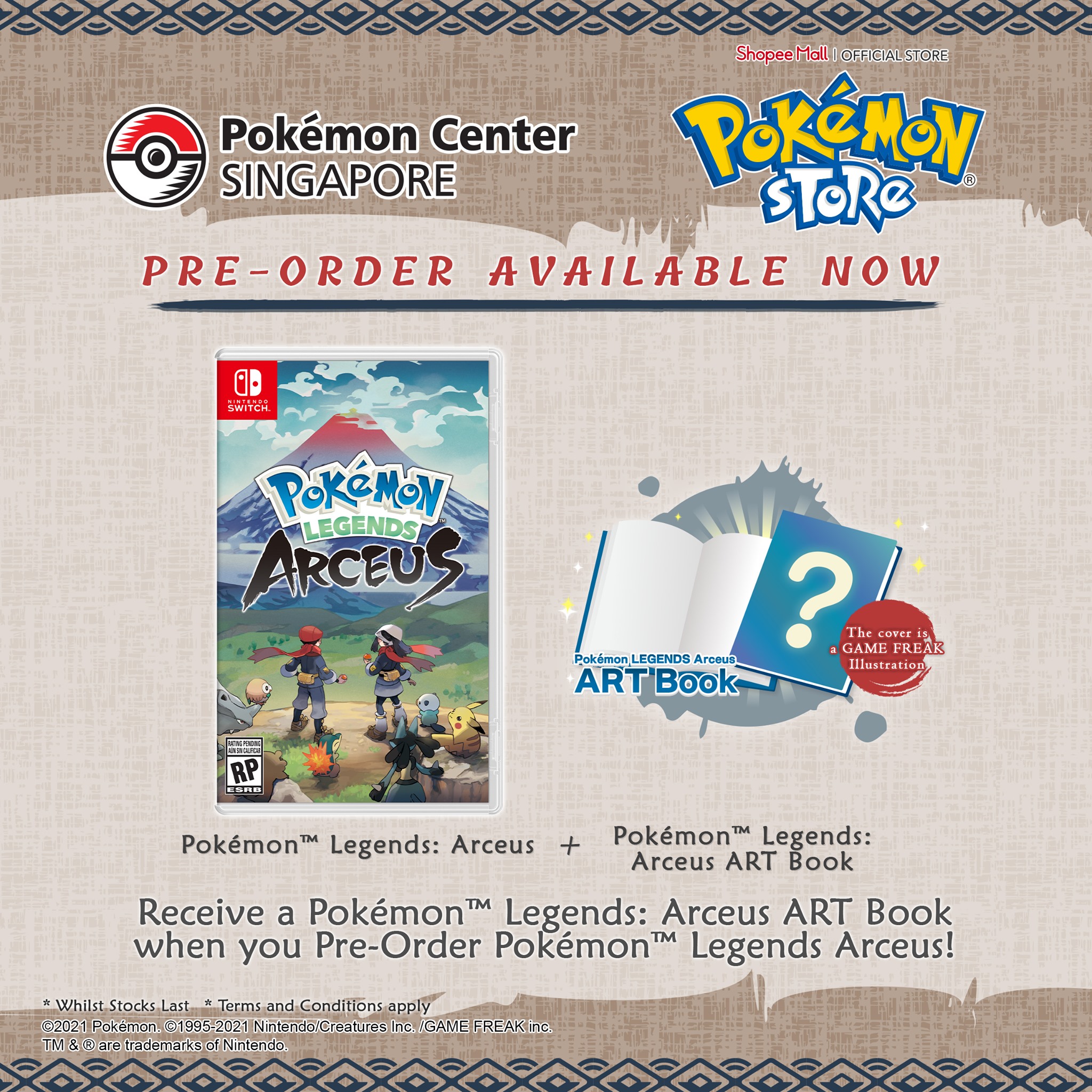 Pokemon Diamond & pearl & Legends Arceus Art book set Pokemon center Japan  NEW