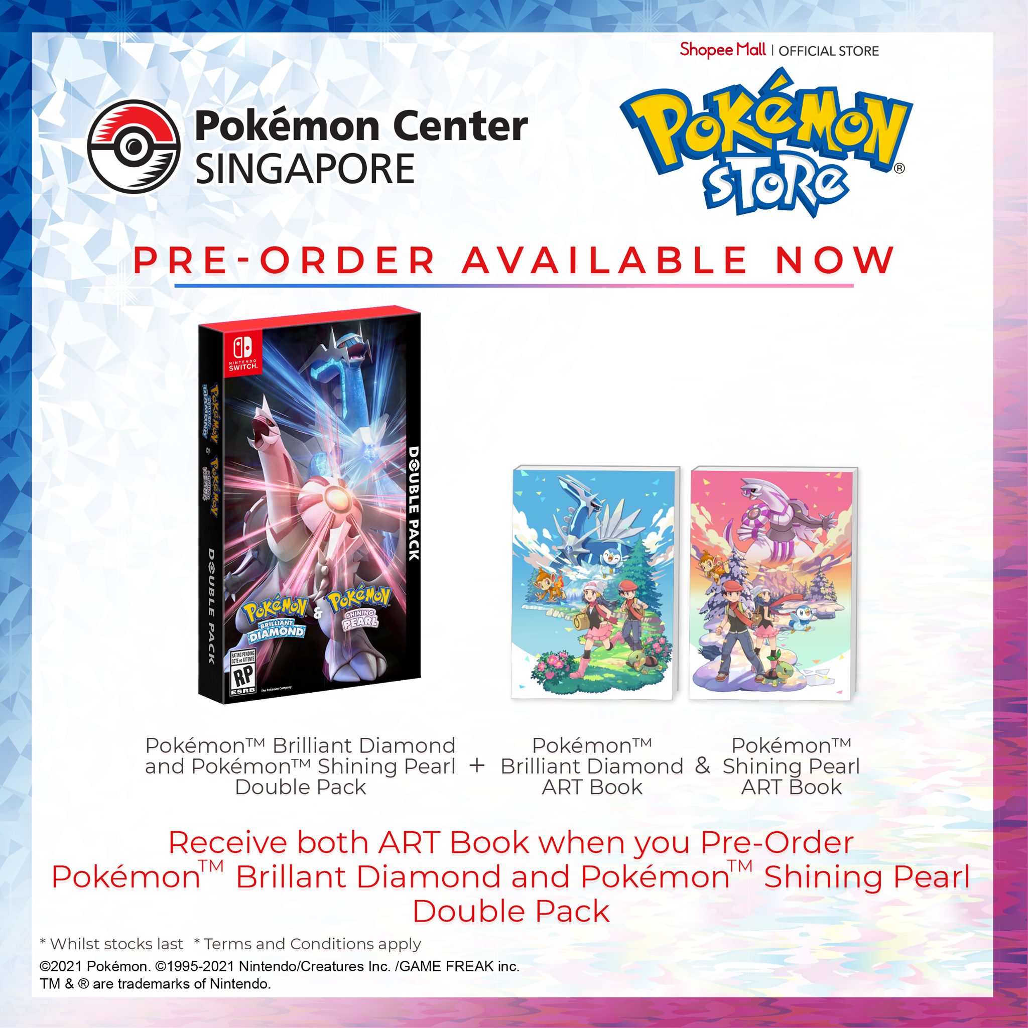 Pokemon Brilliant Diamond & Pokemon Shining Pearl Double Pack