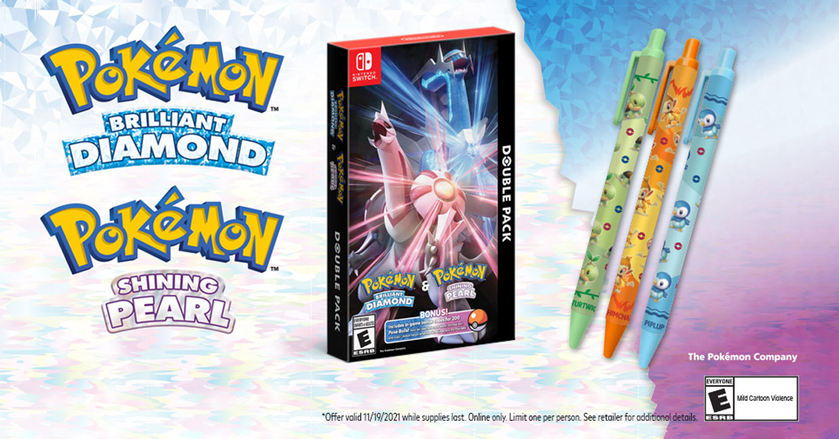 Pokemon Brilliant Diamond and Pokemon Shining Pearl Double Pack