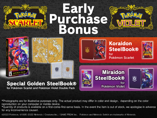 Video Games on X: Pre-order Pokémon Scarlet, Pokémon Violet, or Pokémon  Scarlet and Pokémon Violet Double Pack, and receive a download code for an  exclusive in-game Healing Set.    /