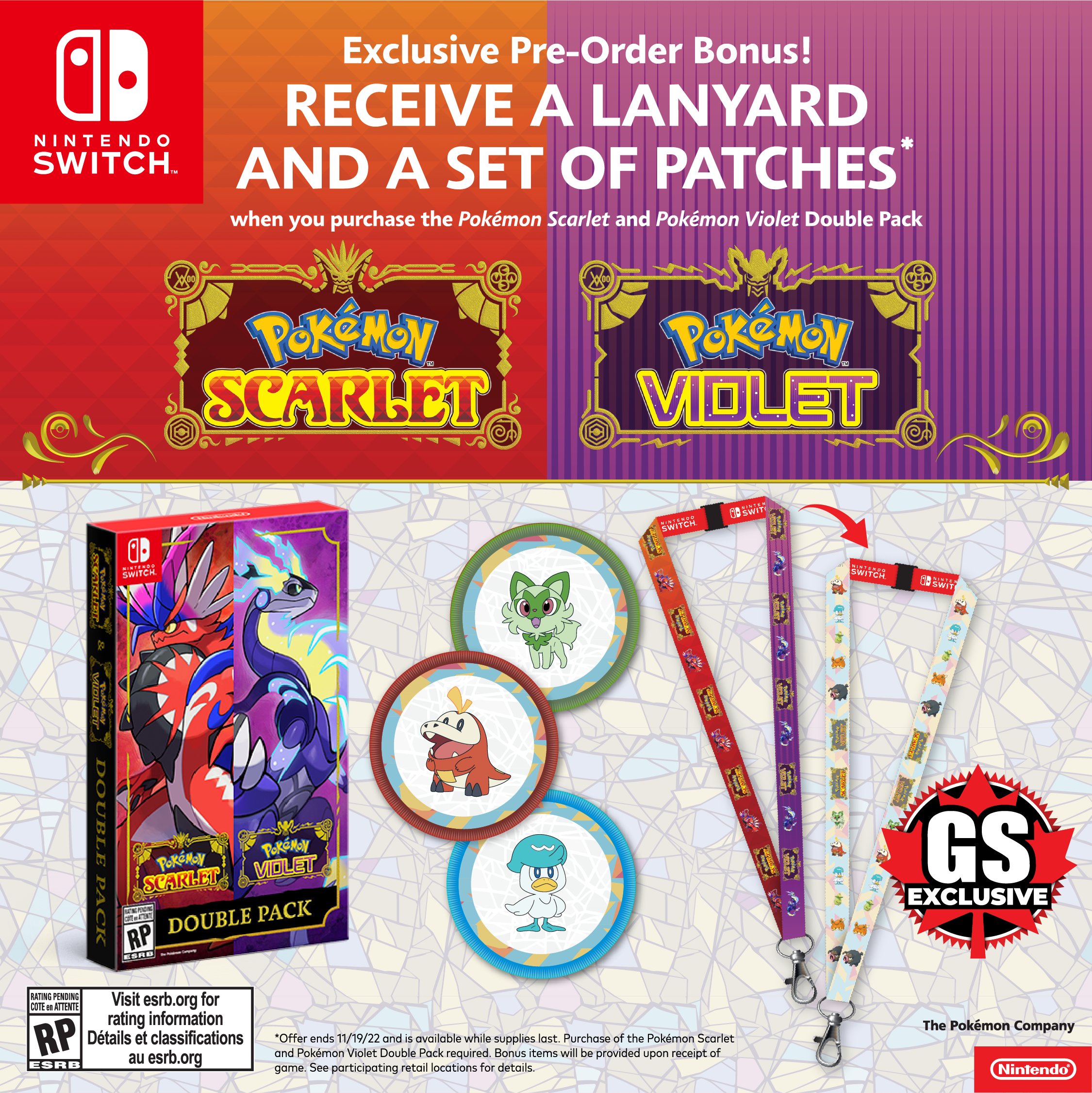 Pokémon Scarlet and Violet - Pre-orders Gifts 