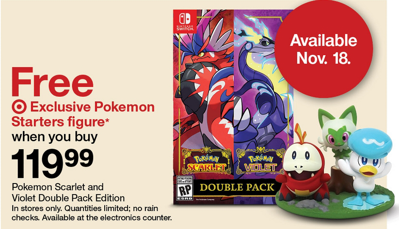 Pokemon Scarlet & Pokemon Violet Double Pack - Nintendo Switch (digital) :  Target