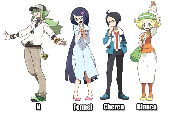 all black/white pokemon, This is all the pokemon in Unova.