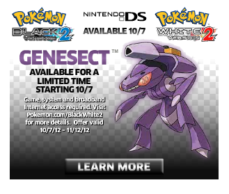 Catch Mythical Pokemon Genesect at GAME stores this November