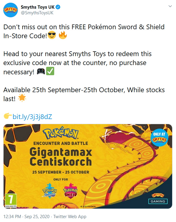 smyths pokemon sword and shield