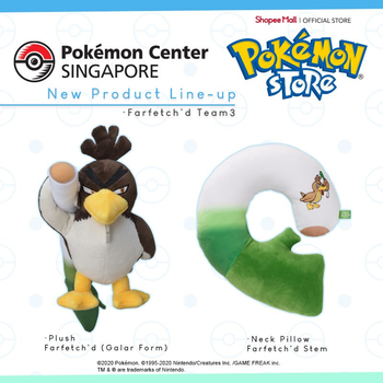 Pokemon Center 2020 Farfetch'd Campaign Sticker Sheet 3pcs