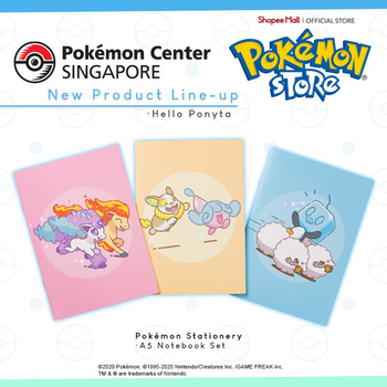 US Seller Pokemon Center Original sticker 7 set HELLO PONYTA Wooloo