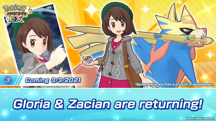 Pokémon Masters EX Adds Galar-Region Pair of Gloria & Zacian