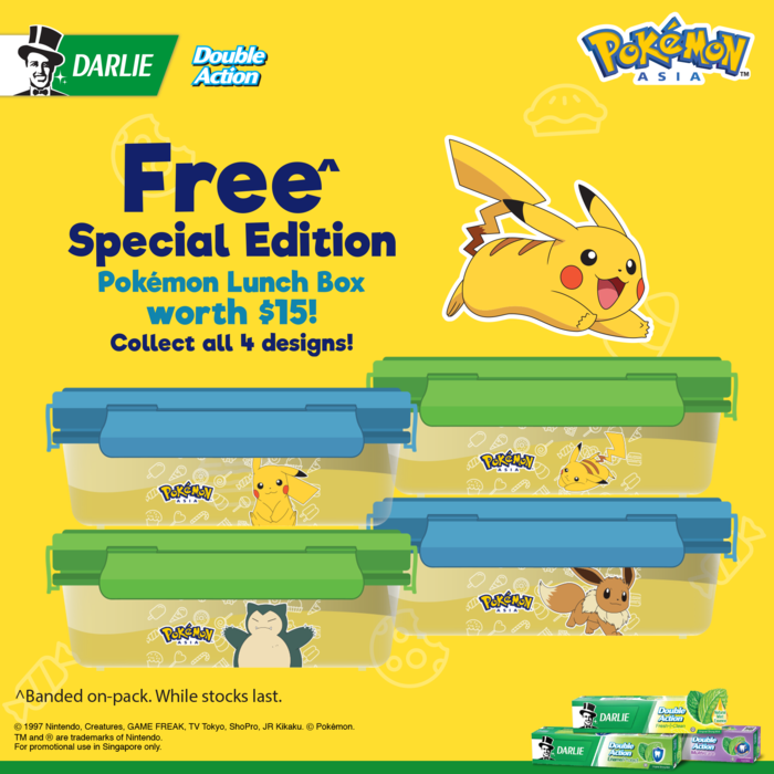 Darlie giving away FREE Pokémon Lunch Box with triple-pack