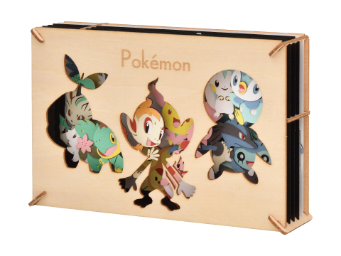 PAPER THEATER Wood style Pokemon Pikachu PT-W05 Japan import NEW