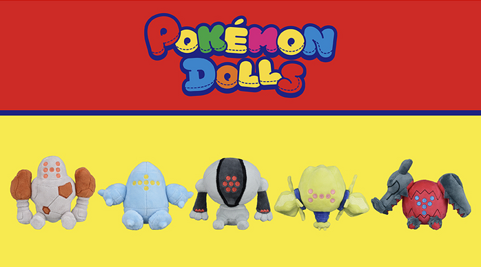 POK MON DOLLS Regirock Regice Registeel Regieleki and