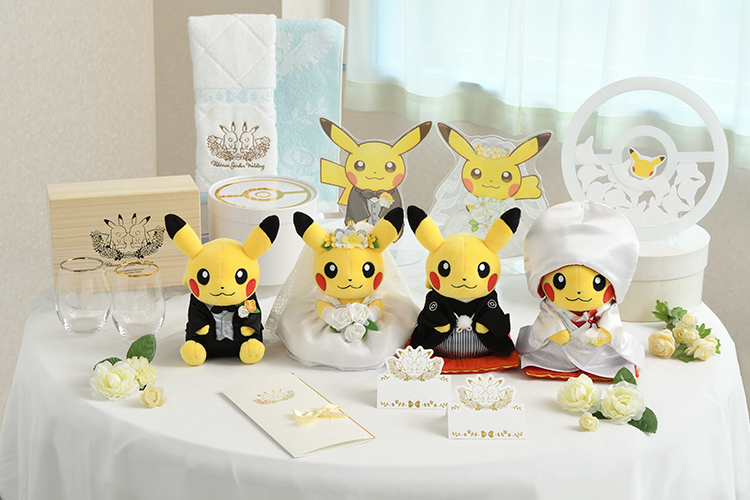 Pikachu Wedding: Wedding Dress Pikachu (Female) Plush - 8 In.