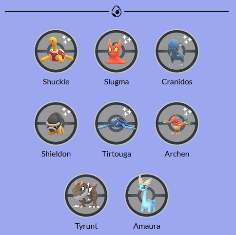 Shieldon, Pokédex(Pokémon GO)