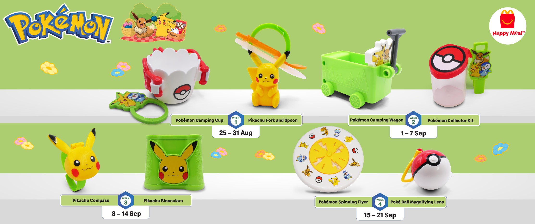 Mcdonald happy store meal toys pokemon