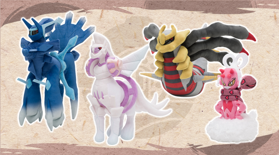 Dialga, Palkia & Giratina Pokémon Pins (3-Pack)