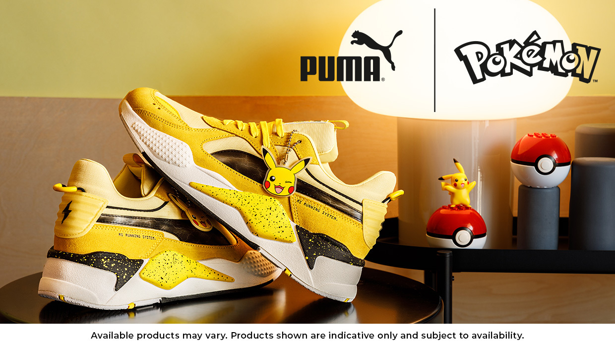 PUMA x POKEMON Pikachu Rider FV Collaboration Sneakers Unisex 2022