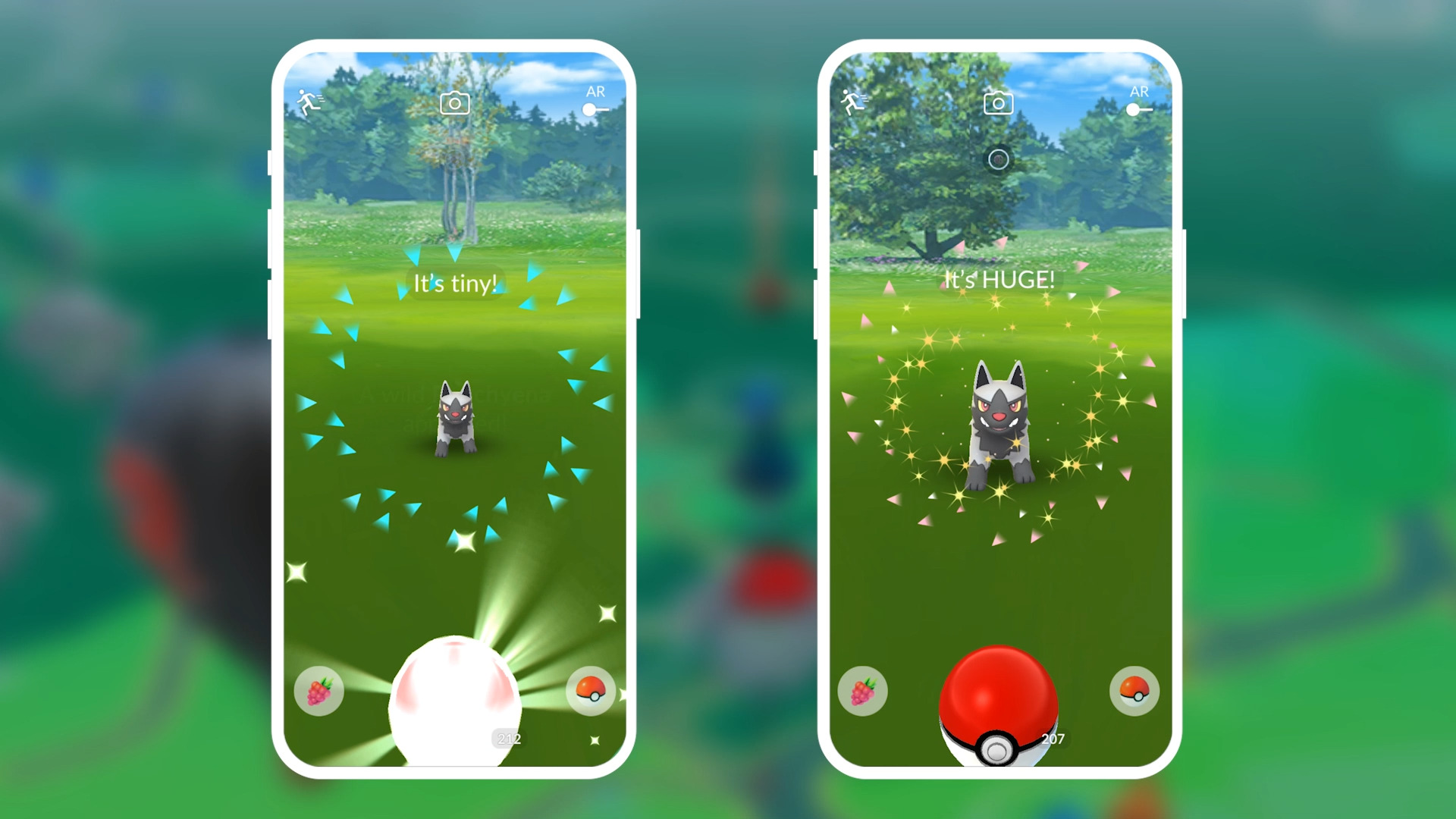 New Pokémon sizes have been discovered in Pokémon GO!