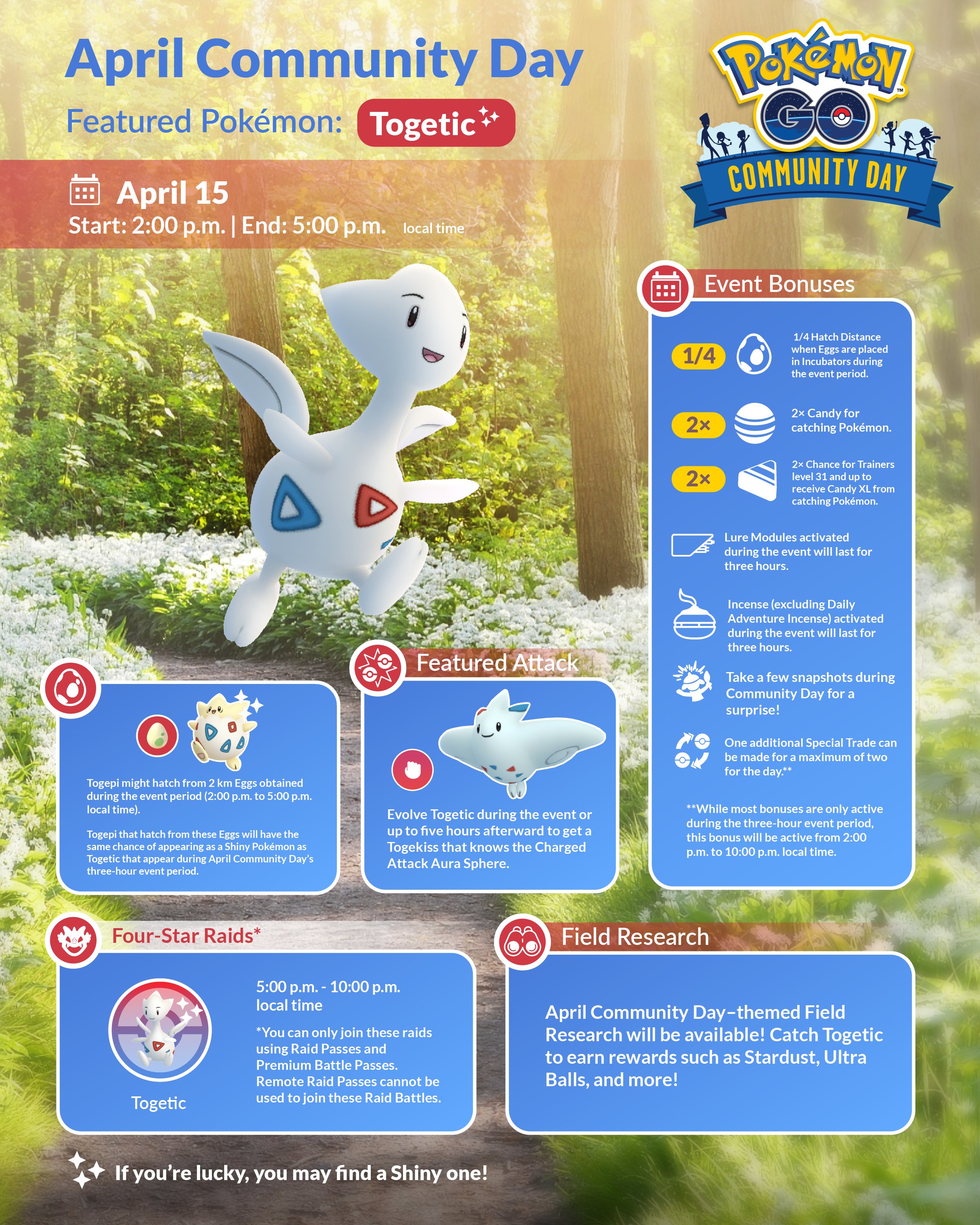 Pokémon GO April 2023 Community Day Togetic