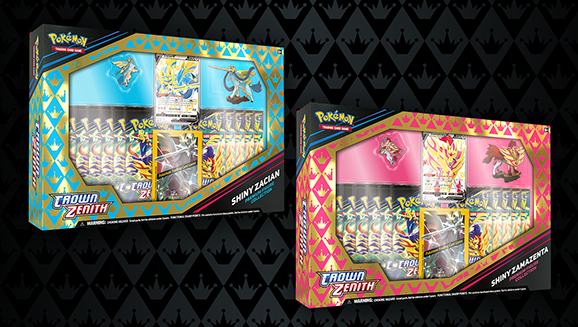 Pokémon TCG Crown Zenith Premium Figure Collection Shiny Zacian Zamazenta PocketMonsters Net