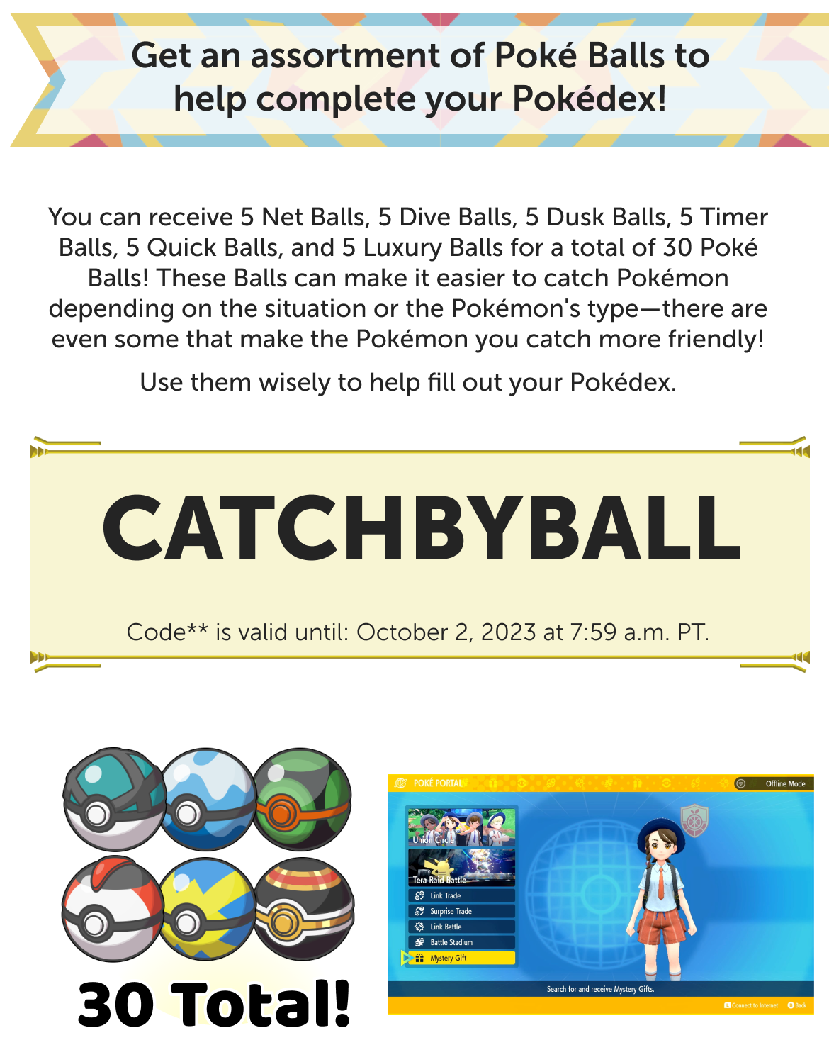 All Pokémon Scarlet and Violet Mystery Gift Codes