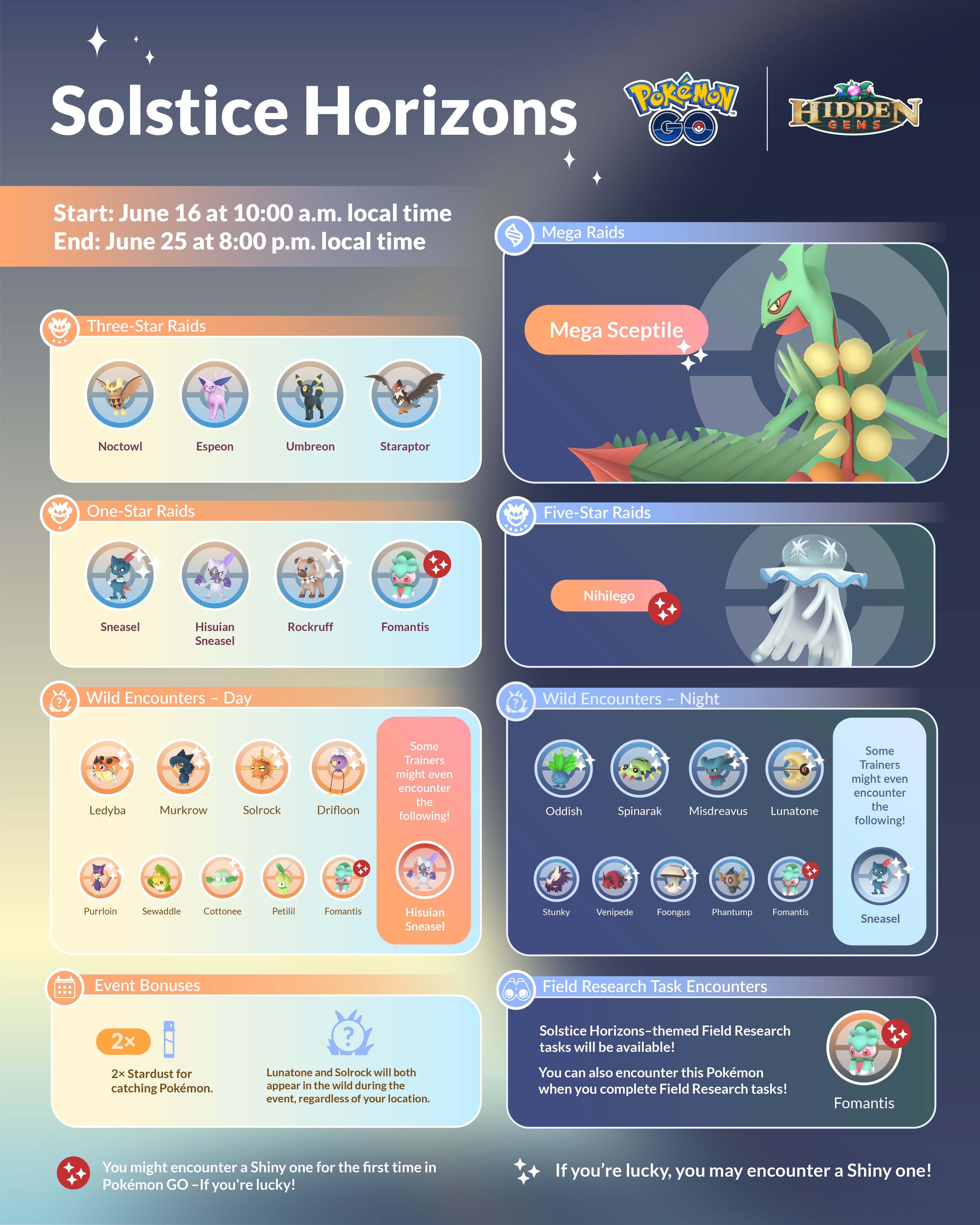 Pokémon GO Solstice Horizons / Team GO Rocket Takeover Shadow