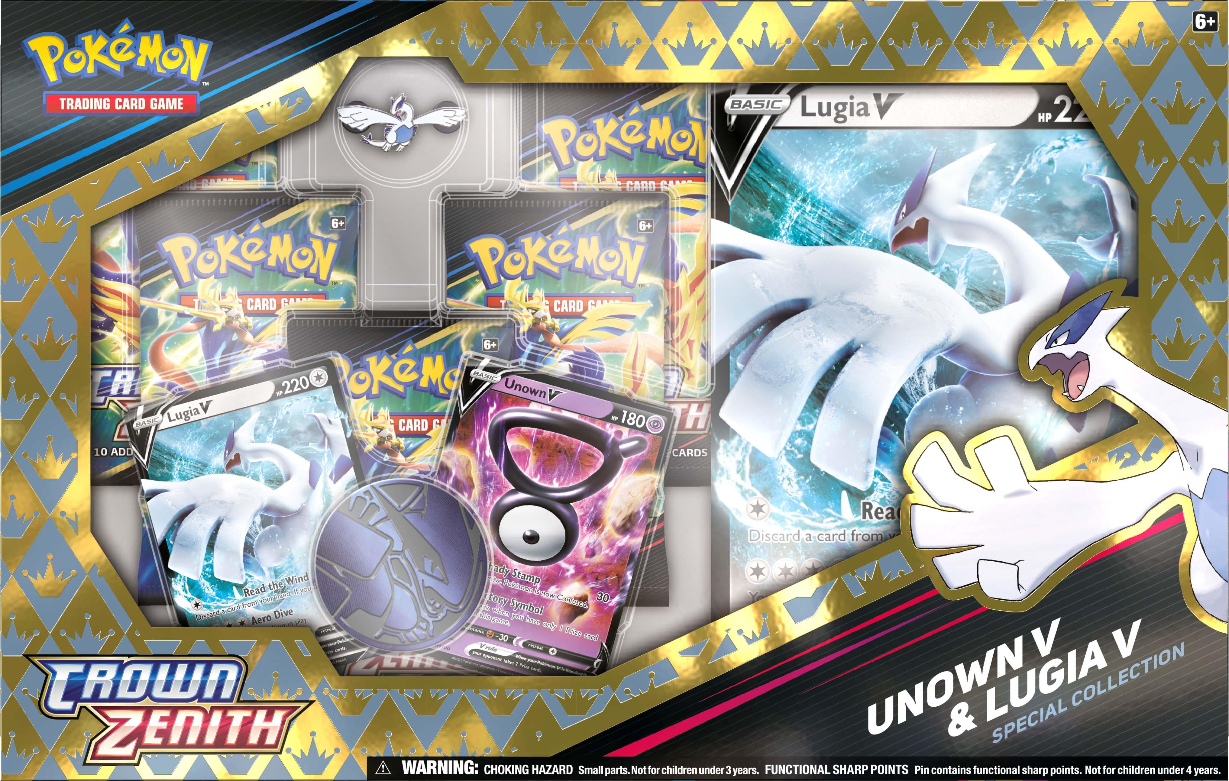 Pokemon Trading Card Game: Crown Zenith Unown V and Lugia V