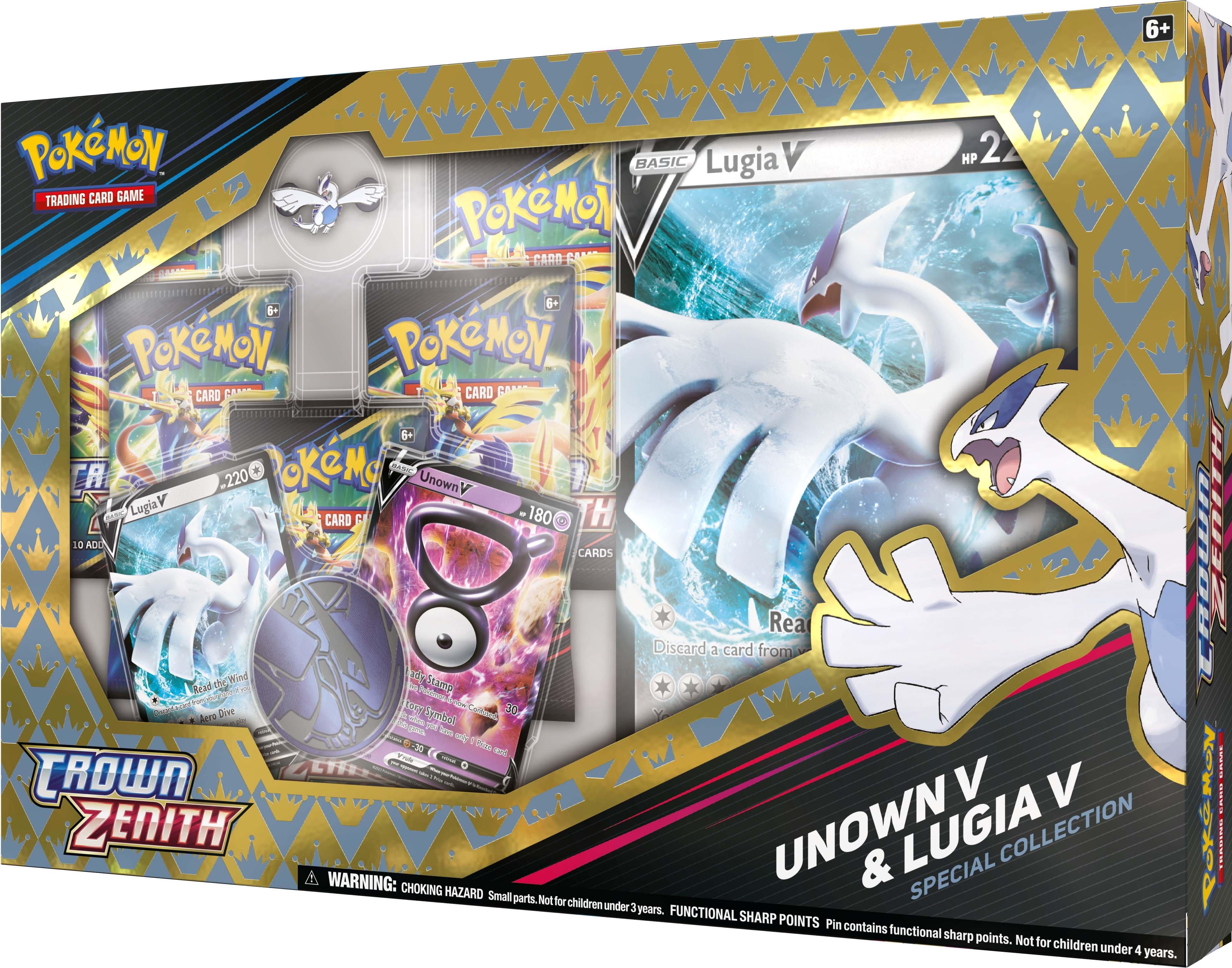 Pokemon Trading Card Game: Crown Zenith Unown V and Lugia V