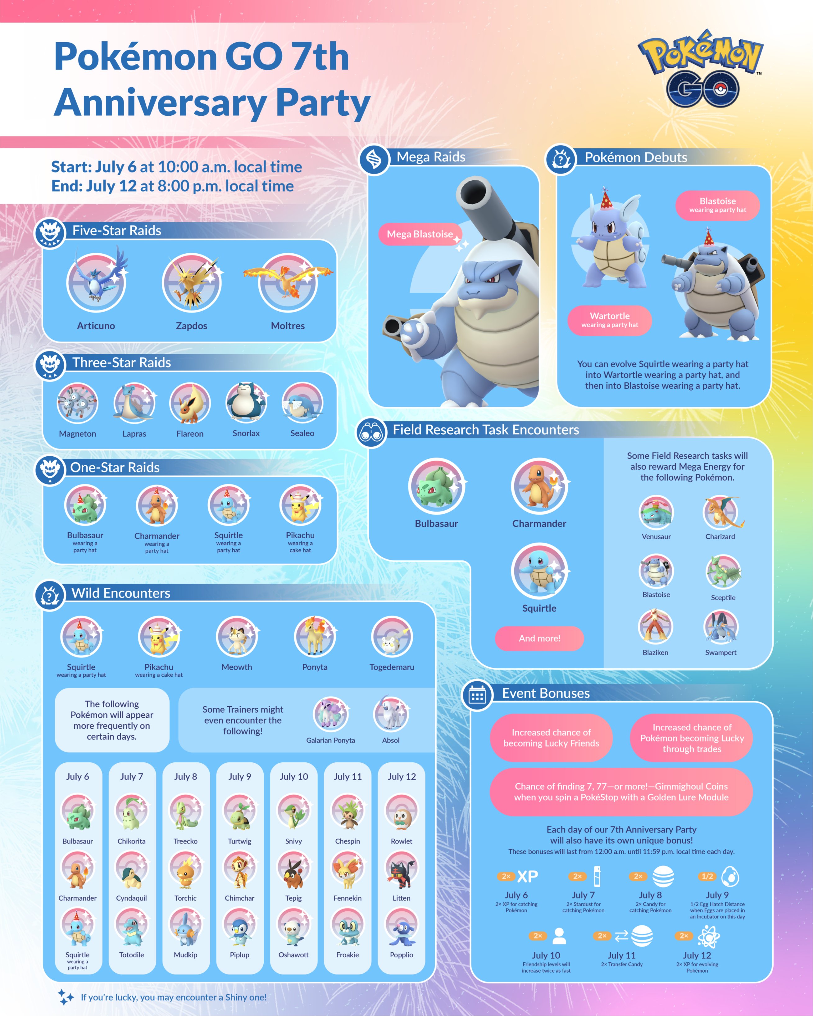 Celebrate six years of Pokémon GO during the Anniversary Event and Battle  Weekend!