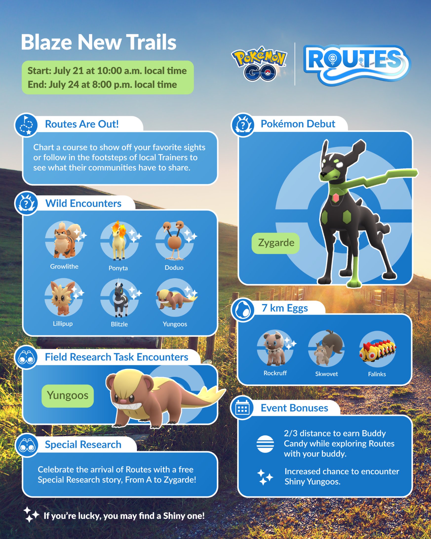 Celebrate the launch of Routes with the Blaze New Trails event