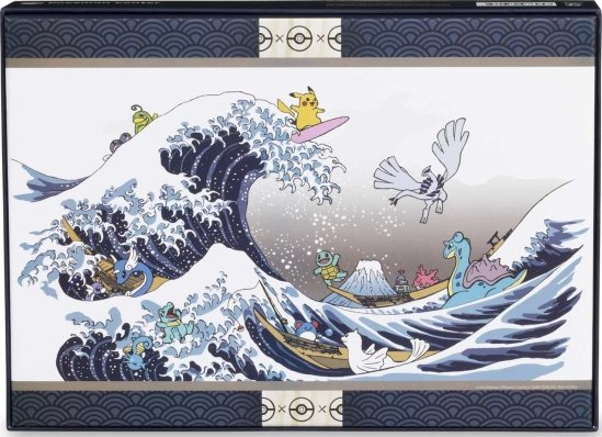 Surfing Pikachu Sticker // Hokusai the Great Wave Sticker // Pokemon  Sticker 