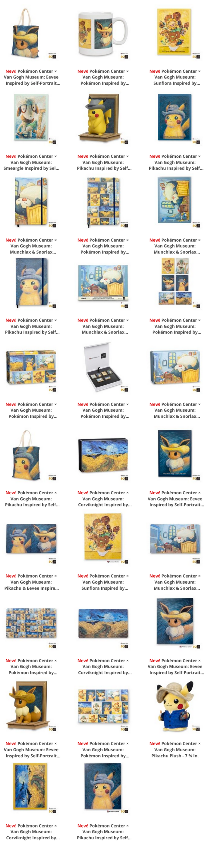 Pokemon Center x Van Gogh Museum: Pokemon Inspired by Paintings Mug - US