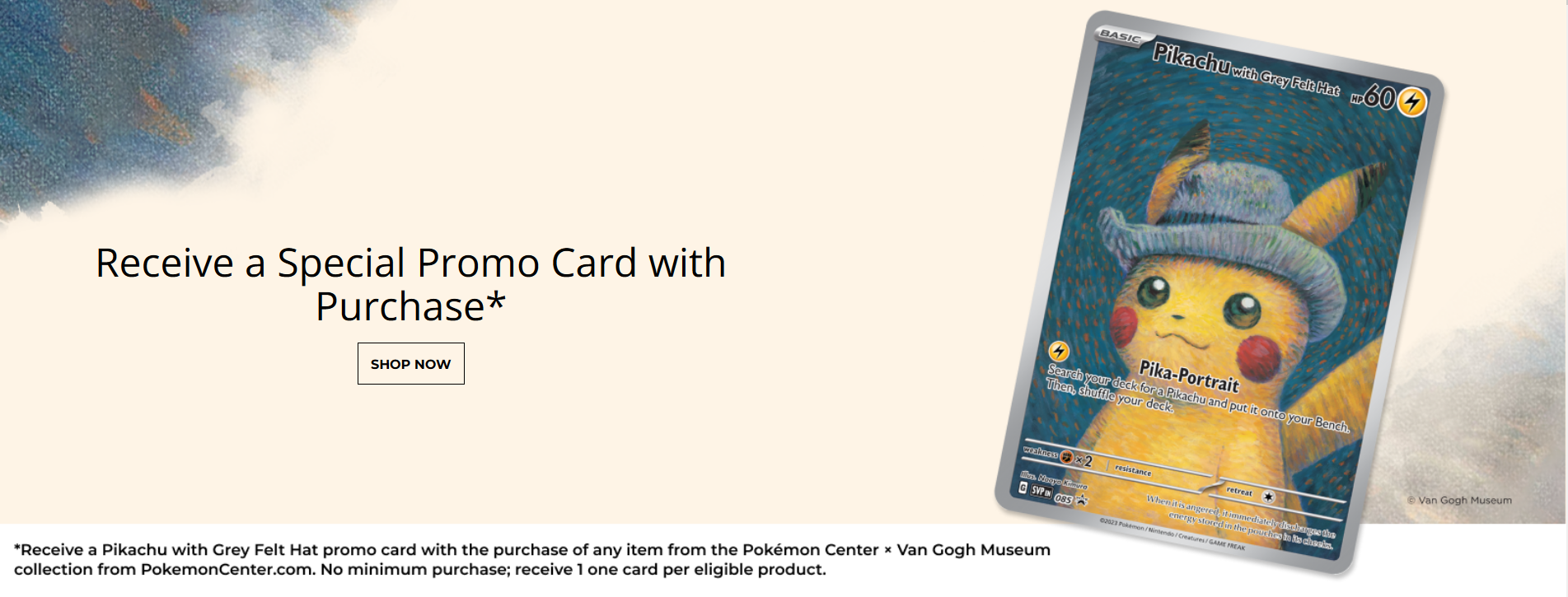 Pokemon Center x Van Gogh Museum: Pikachu & Eevee Inspired by Vincent's  Self-Portraits Playmat - US