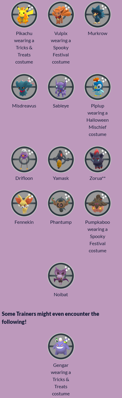 Pokémon GO - Trainers! We're offering an extra-spooky