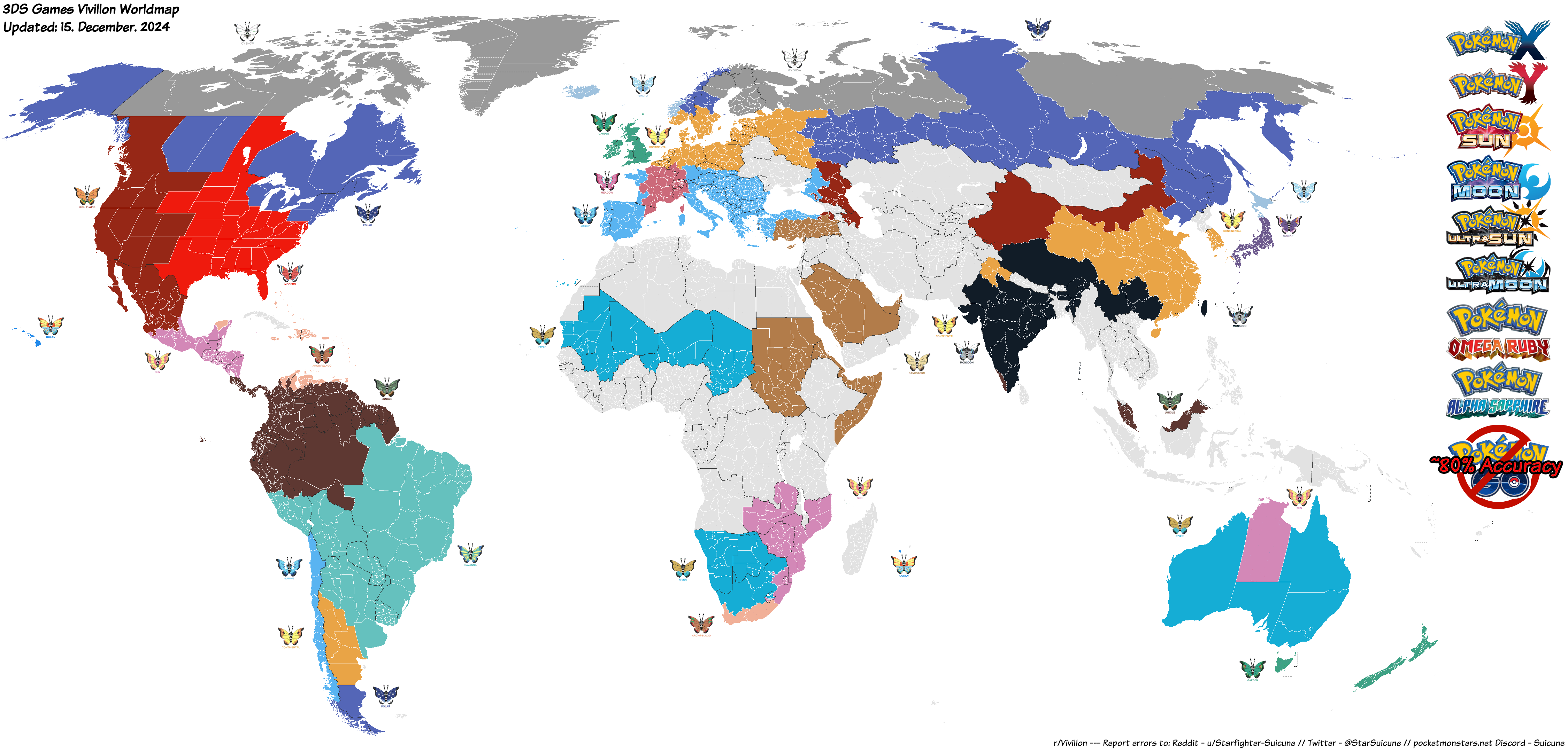  Pokemon GO World Map